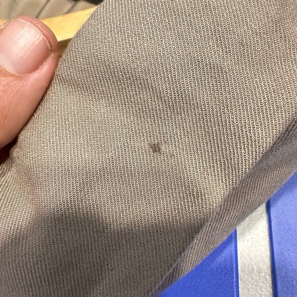 Monrow Beige Linen Blend Blazer Relaxed Fit Lined Casual Chic Jacket Size XL - Picture 13 of 15